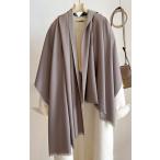 送料無料男女兼用無地リバーシブル暖か大判ストールマフラー2491d