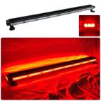  срочный машина для красный цвет лампа 12V 24V[123cm]LED указатель поворота балка модель [ красный ]COB chip прикуриватель источник питания мощный магнит WB8236-8S flash сигнальный фонарь 