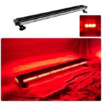  срочный машина для красный цвет лампа 12V 24V[94.5cm]LED указатель поворота балка модель [ красный ]COB chip прикуриватель источник питания мощный магнит WB8236-6S flash сигнальный фонарь 