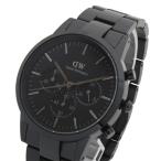 ショッピングダニエルウェリントン ダニエルウェリントン DANIEL WELLINGTON ICONIC CHRONOGRAPH LINK DW00100642 腕時計 メンズ ブラック クオーツ アナログ