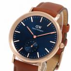 ダニエルウェリントン DANIEL WELLINGTON Classic Multi-Eye St Mawes Arctic Rose Gold DW00100708 腕時計 メンズ ブルー クオーツ ブラウン レザー