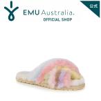 ショッピングemu EMU Australia 公式 エミュ Mayberry Rainbow メイベリー レインボー シープスキン ムートン サンダル スリッパ エミュー 正規 通販
