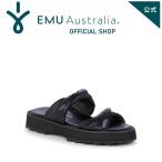 ショッピングemu EMU Australia 公式 エミュ Bamboo サンダル 厚底  つっかけ レザー 本革 レディース メンズ 黒 春夏 正規 通販