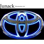ショッピングlte 【M's】 80系 ハリアー / 50系 RAV4 / 100系 ラクティス Junack リア LEDトランスエンブレム スリムライン (ブルー) 青 ジュナック 社外 パーツ 部品 LTE-T8