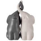 部屋 運気アップ 象幸福家族 置物 オーナメント インテリア 飾り物 北欧 雑貨 オブジェ 2個セット 室内の飾り 新築飾り