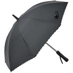 扇風機付き日傘 完全遮光 UVカット99.9%以上 FAN COOL ファンクール スカラップデザイン ブラック 19インチ 日傘 おしゃれ ギフト
