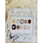  искусственные ногти наклейки на ногти ручная работа 3D цельный biju-× проверка взрослый симпатичный дизайн ногти M размер 