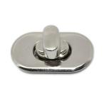 ターンロック バッグ留め具 21mm×37mm シルバートーン 1セット入 【ゆうパケット対応】