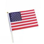 世界の国旗（約21×14cm）ア行国 ：アメリカ/手旗 小さめ ミニ国旗 手持ち フラッグ 応援グッズ【ゆうパケット対応】