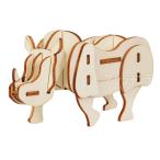  из дерева 3D мозаика носорог 1 штук [ экспресс доставка на дом ]