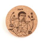  пробка производства круг Coaster Nara. большой .90×4.5mm Nara. сувенир "Enchante" labo