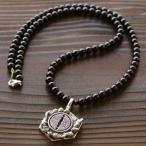 戦国武将 ネックレス メンズ アクセサリー 向かい蝶  大谷吉継 天然石 シルバー925 ペンダント 52センチ