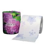 【ケース販売:50個入】林製紙 トイレットペーパー あじさい 114mmx30mダブル