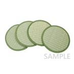 【メーカー直送】萩原 キズや凹みをガード い草雑貨 座卓敷き 円形 (4枚1組)16R グリーン