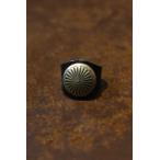 【 YUKETEN 】LEATHER RING NEEDLE POINT ユケテン コンチョレザーリング  MADE IN USA BLACK- エンシニータス