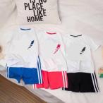 韓国子供服 女の子 男の子 セットアップ Tシャツ パンツ 2点セット カジュアル キッズ 新作 夏服 遠足 ファッション 通園 通学 100 110 120 130 140cm