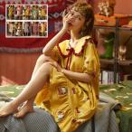 パジャマ ルームウェア レディース ワンピース 半袖 綿 夏用 パジャマ スカート ルームウェア 女性 部屋着 寝巻き ランジェリー パジャマ 韓国風 ネグリジェ