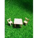  кукольный дом миниатюра мебель полимер производства стол & стул 2 шт интерьер декортивный элемент микро пейзаж 