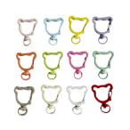  красочный медведь type kalabina вращение can имеется 1 шт все 12 цвет DIY детали рукоделие основа металлические принадлежности ручная работа kalabina металлический простой детали многоцелевой аксессуары ключ металлические принадлежности 