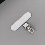 ショッピングストラップホルダー 極薄0.3mm 360°回転スマホストラップホルダー シルバー 1点 全機種対応 落下防止 携帯紛失防止ストラップ スマホケース対応ストラップ 軽量スマホストラップ