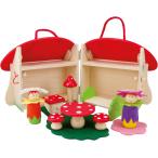 木のおもちゃ　ユリス 木製おままごと玩具　きのこハウス