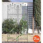 アイアンフェンス ハイタイプ220・ブラック 2枚組（高さ220cm、幅53cn、約106cm分）（DF010H-2P-BLK） 送料無料
