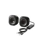  Elecom динамик USB подача тока 4W compact φ3.5 Mini штекер подключение черный MS-P08U2BK