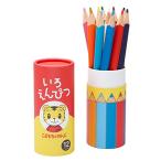 ショッピング色鉛筆 こどもちゃれんじ 幼児用 色鉛筆 三角軸 太軸 ケース付き 12色 ぺんてる共同開発