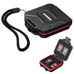  Hakuba HAKUBA твердый карта памяти кейс тонкий SD4 красный SD карта 4 листов .microSD карта 8 шт. входит толщина 17mm ударопрочный пыленепроницаемый 