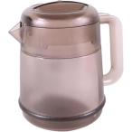 ショッピングf-05d 本間冬治工業 ピッチャー 1.3リットル 洗いやすい コンパクト 業務用 日本製 スモークブラウン 水差し 麦茶ポット 冷水ポット 416004