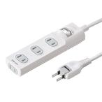  Sanwa Supply (Sanwa Supply) огонь предотвращение безопасность ответвление 2P*4 выход белый 3m TAP-TSH43SWN