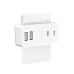 TOPLAND Top Run doUSB розетка разветвитель AC2 выход USB2 порт мобильный ответвление Mini мощный 180 раз вращение штекер белый ho 