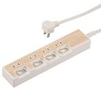 . электро- ответвление 4 выход 1.5m под дерево белый HS-TP415WD-W 00-5015 OHM ом электро- машина 