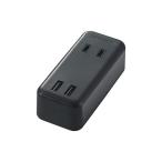  Elecom разветвитель USB розетка прямой ..USB×2 шт AC электрическая розетка .×2 шт 2.4A черный MOT-U07-22BK