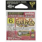  Gamakatsu (Gamakatsu) одиночный крюк A1 низ тормозные колодки белый 6 номер 17шт.@68389