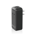  Elecom разветвитель USB ответвление 12W всего 2.4A (USB порт ×3 розетка ×2) прямой .. черный ECT-03BK