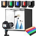 PULUZ фотосъемка комплект 40*40*40cm Studio комплект 6 листов фон 2400LM 64PCS 5500K супер высокая яркость LED свет 2 шт tif.- The 