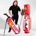 ショッピング初回 【初回150本限定】新日本プロレス キャディバッグ<スタンドタイプ>　限定特典→ ストレートタイプヘッドカバー（ドライバー用）付き  公式ライセンス商品