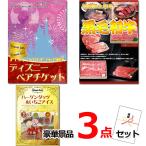 ポイント10倍キャンペーン中 ディズニーペアチケット＆黒毛和牛＆ハーゲンダッツ豪華３点セット 景品パネル＆引換券付き目録 15505