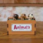 木箱アニマルズ　犬　♪音に合わせて動くからくりオルゴール