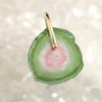 ウォーターメロントルマリン ペンダントトップ K18YG 0.73g 【榎本通商24948】