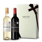 ラッピング無料 フランス産紅白ワイン ギフトセット MC5-1 エノテカ ワインギフト プレゼント 送料無料 【紙箱込み・説明付き】[750ml×2]