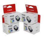  Canon pik подвеска оригинальный чернила карта гребень большая вместимость цвет 346 XL 4 шт нераспечатанный б/у / 10616 YMR