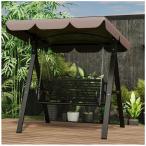  качели наружный 2 посадочных мест swing bench сад качели на крыше установлен pa Teos крыло стул железный swing кресло-качалка водонепроницаемый солнцезащитное средство затенитель от солнца canopy 