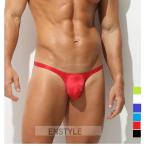 メンズTバック フロントもっこり ハーフシーム 水着素材 メンズ下着 セクシー インナー enstyle エンスタイル ay747dk