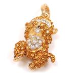 Yahoo! Yahoo!ショッピング(ヤフー ショッピング)キラキラ チャーム ペンダントトップ 三猿 見ざる イエロー ストラップパーツ付き