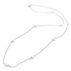 ロングネックレスシルバー925ロジ...