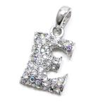 Yahoo! Yahoo!ショッピング(ヤフー ショッピング)キラキラ チャーム ペンダントトップ イニシャル E