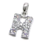 Yahoo! Yahoo!ショッピング(ヤフー ショッピング)キラキラ チャーム ペンダントトップ イニシャル H