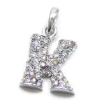 Yahoo! Yahoo!ショッピング(ヤフー ショッピング)キラキラ チャーム ペンダントトップ イニシャル K